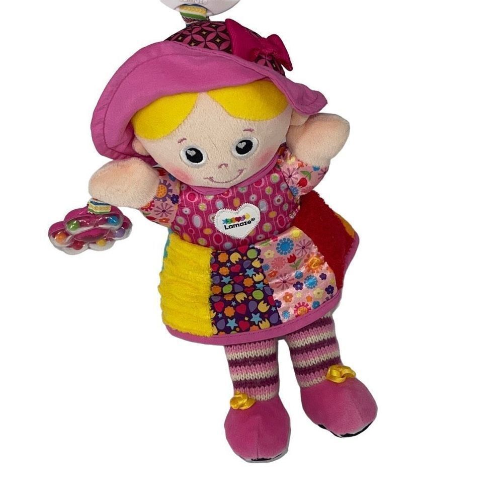 LAMAZE SOFT HANGING BABY DOLL WITH RATTLE CRINKLE SOUND PLUSH/STUFFED TOY‎